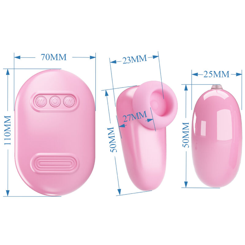 PRETTY LOVE - MAGIC BOX BALLE VIBRANTE & STIMULATEUR ROSE – Image 4