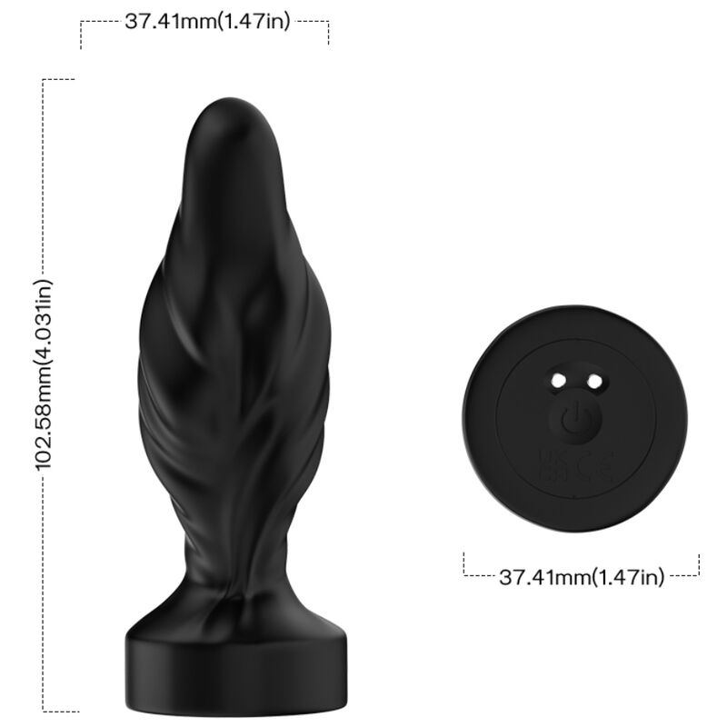 ARMONY - VIBRATEUR & PLUG ANAL TÉLÉCOMMANDE NOIR – Image 4