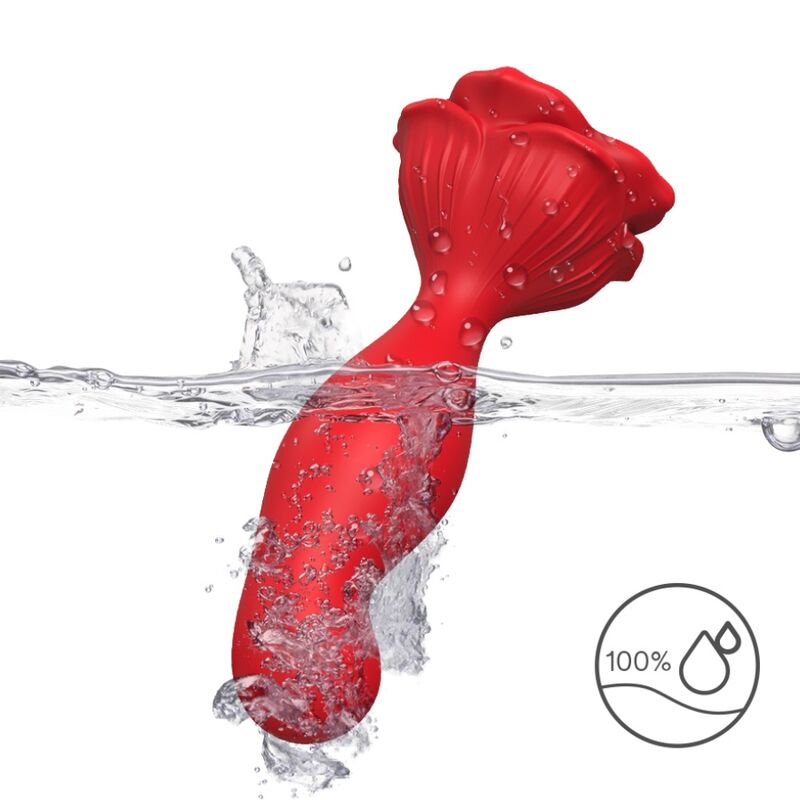 ARMONY - VIBRATORE ROSA E TELECOMANDO PLUG ANALE ROSSO - immagine 3