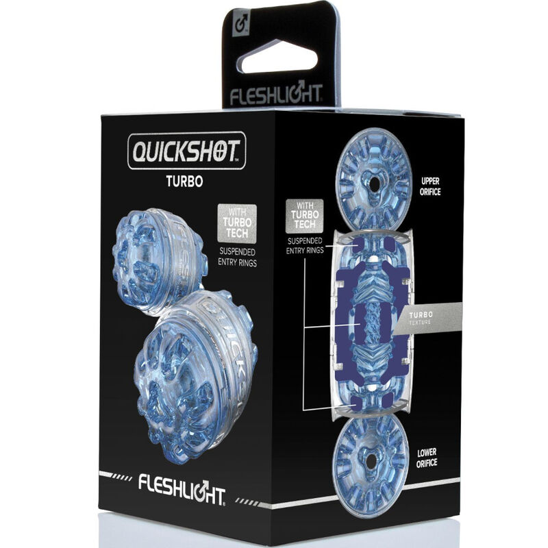 FLESHLIGHT - MASTURBADOR QUICKSHOT TURBO BLUE ICE - Imagen 6