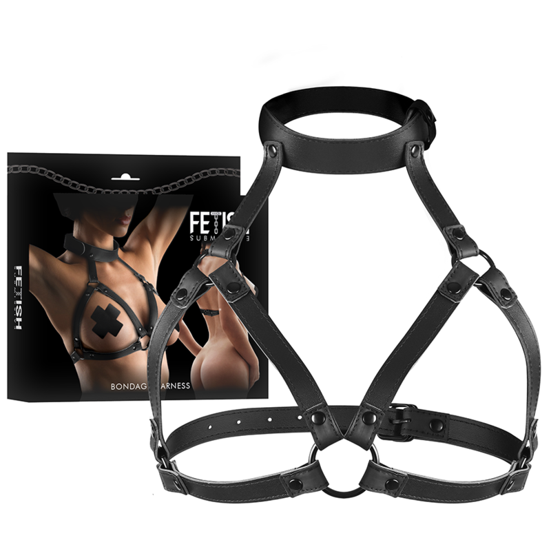 FETISH SUBMISSIVE BONDAGE - IMBRACATURA TORACE REGOLABILE - immagine 2