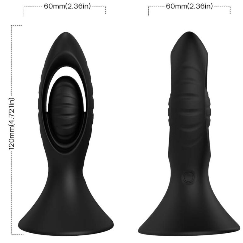 ARMONY - VIBRATEUR & PLUG ANAL SILICONE NOIR – Image 5
