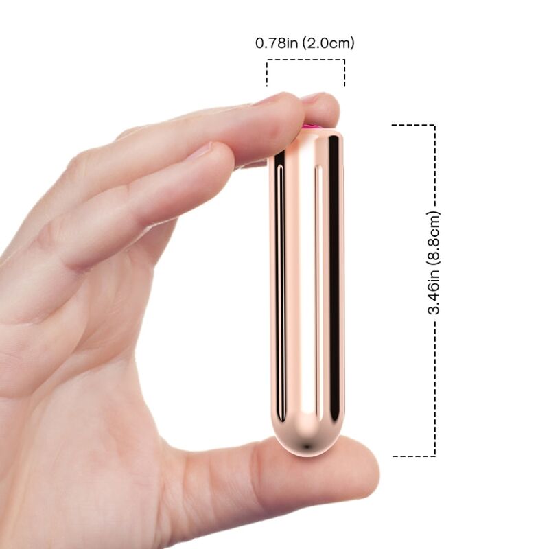 ARMONY - WARHEAD VIBRATOR BULLET TÉLÉCOMMANDE DORÉ 2 CM X 8.8 CM – Image 4