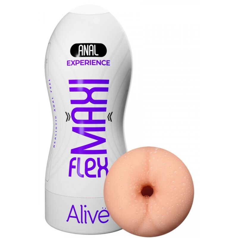 ALIVE - MAXI FLEX MASTURBADOR MASCULINO ANO TALLA L - Imagen 5