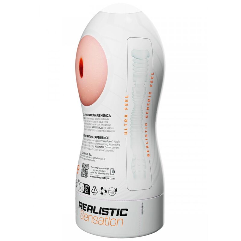 ALIVE - MAXI FLEX MASTURBADOR MASCULINO GENÉRICO TALLA L - Imagen 4