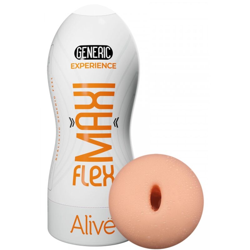 ALIVE - MAXI FLEX MASTURBADOR MASCULINO GENÉRICO TALLA L - Imagen 2
