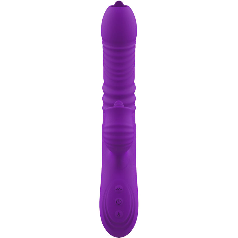 ARMONY - VIBRATEUR LAPIN ENTIÈREMENT G SPOT AVEC LANGUE STIMULANTE EFFET CHALEUR VIOLET – Image 6