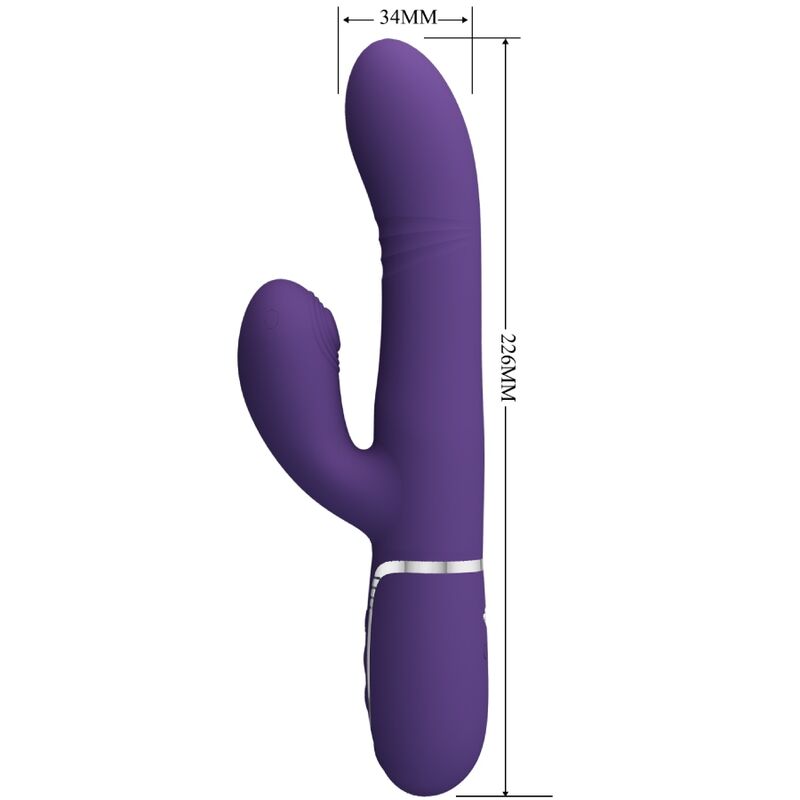 PRETTY LOVE - VIBRATEUR MULTIFONCTION G-SPOT VIOLET – Image 3
