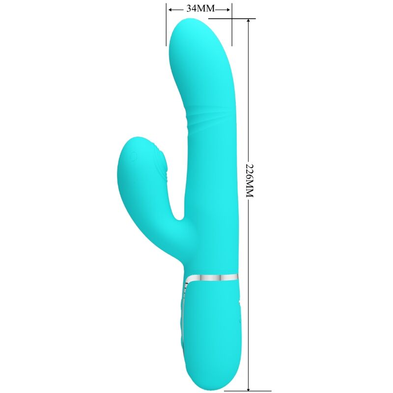 PRETTY LOVE - MULTIFUNCTION G-SPOT VIBRATOR AQUA GREEN - Image 3