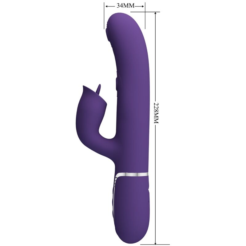 PRETTY LOVE - VIBRATEUR LAPIN À LÉCHER VIOLET – Image 3