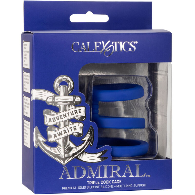 CALEXOTICS - ADMIRAL DREIFACH-COCK-CAGE BLAU – Bild 2