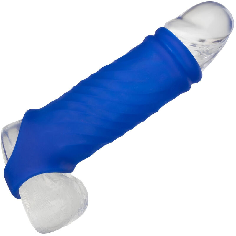 CALEXOTICS - ADMIRAL COPERTURA PER PENE WAVE IN SILICONE LIQUIDO BLU - immagine 5