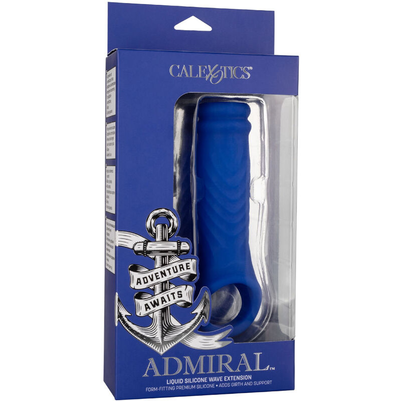 CALEXOTICS - ADMIRAL COPERTURA PER PENE WAVE IN SILICONE LIQUIDO BLU - immagine 6