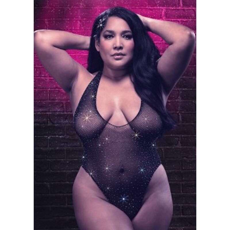 CALEXOTICS - RADIANCE SHOULDER SHRUG RHINE PLUS SIZE - Image 3