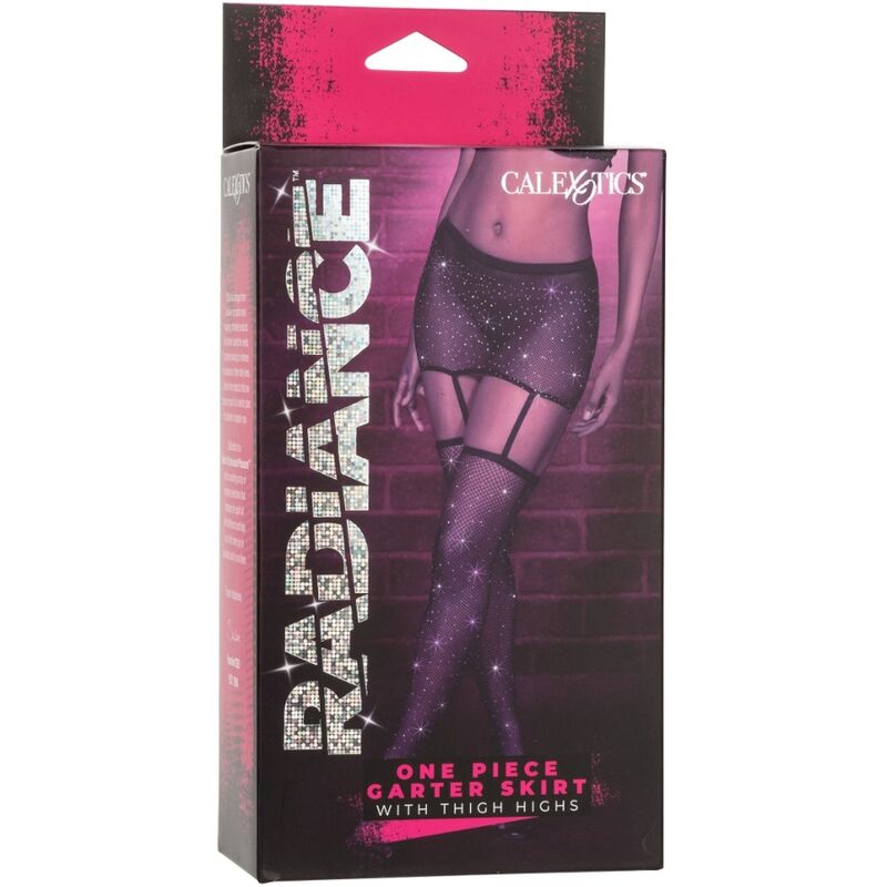 CALEXOTICS - RADIANCE GARTER SKIRT THIGH HIGHS - Image 4