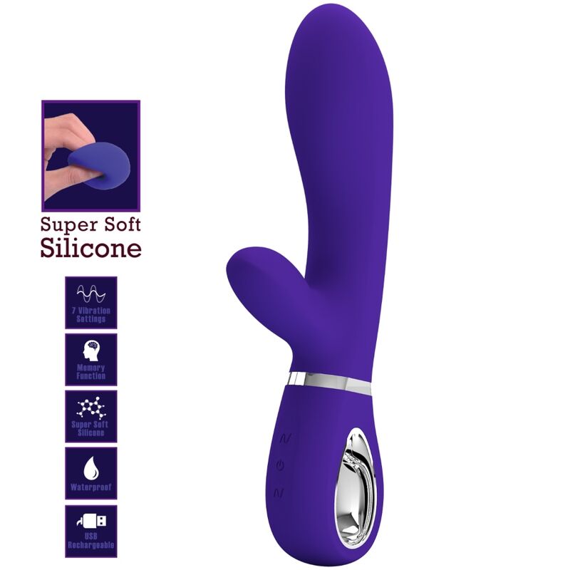 PRETTY LOVE - VIBRADOR MULTIFUNO G-SPOT THOMAS ROXO - Image 3