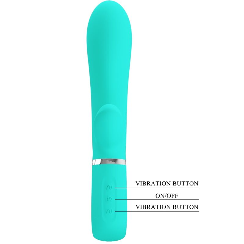 PRETTY LOVE - THOMAS MULTIFUNCTION G-SPOT VIBRATOR AQUA GREEN - Image 7