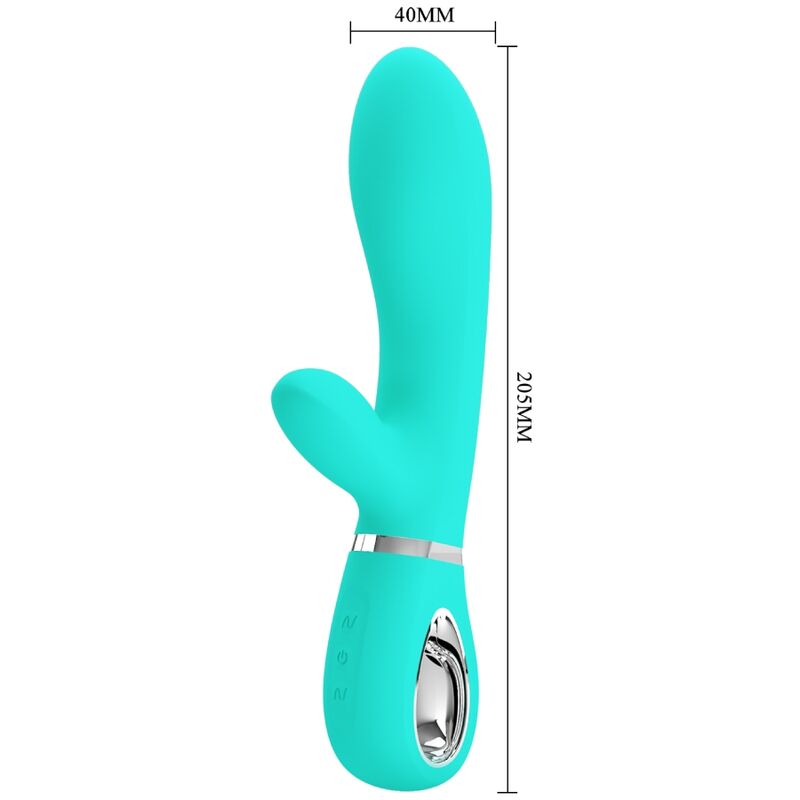PRETTY LOVE - THOMAS MULTIFUNCTION G-SPOT VIBRATOR AQUA GREEN - Image 4