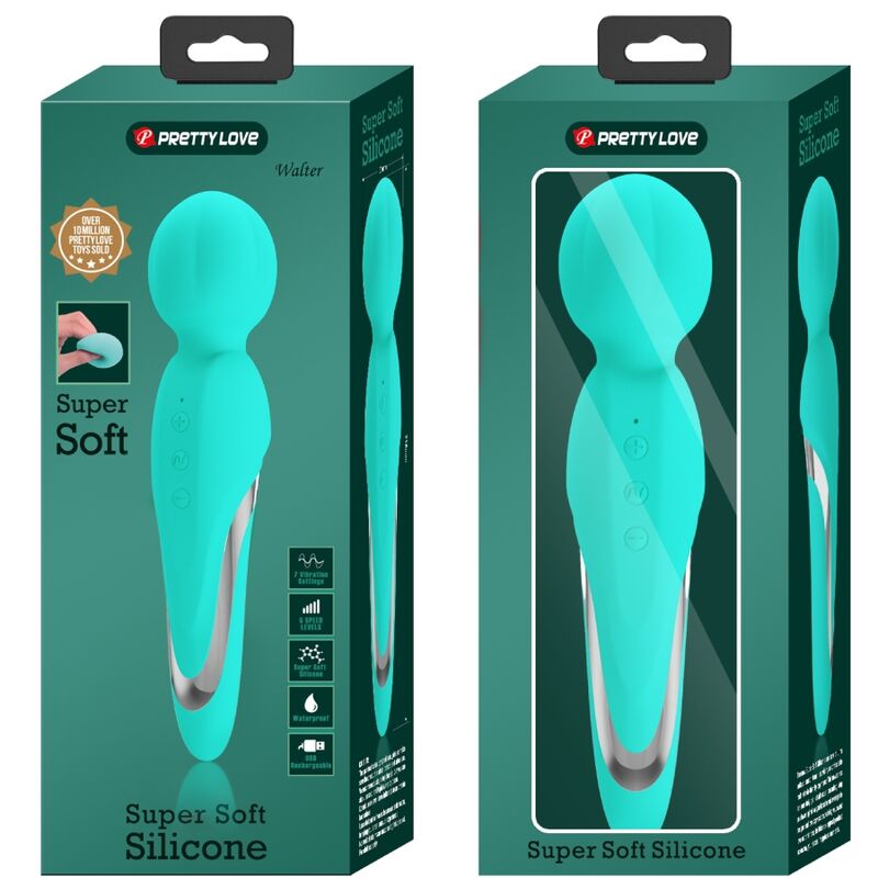 PRETTY LOVE - WALTER VIBRATOR STAB AQUA GRÜN – Bild 4