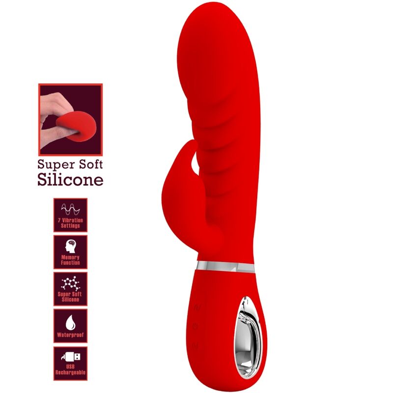 PRETTY LOVE - PRESCOTT MULTIFUNCTION G-SPOT VIBRATOR RED - Image 6