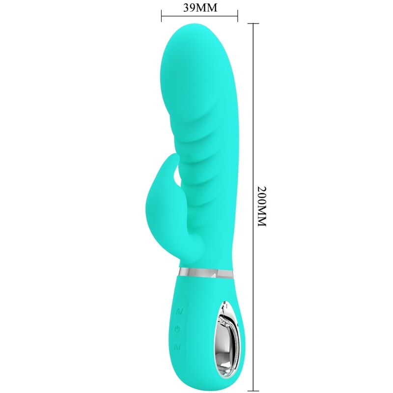 PRETTY LOVE - VIBRADOR PRESCOTT MULTIFUNÕES G-SPOT AQUA VERDE - Image 8