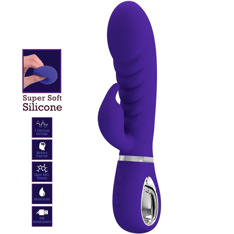 PRETTY LOVE - PRESCOTT MULTIFUNCTION G-SPOT VIBRATOR PURPLE - Image 3