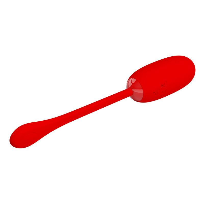 PRETTY LOVE - UOVO VIBRANTE JULIUS IMPERMEABILE-RICARICABILE ROSSO - immagine 5