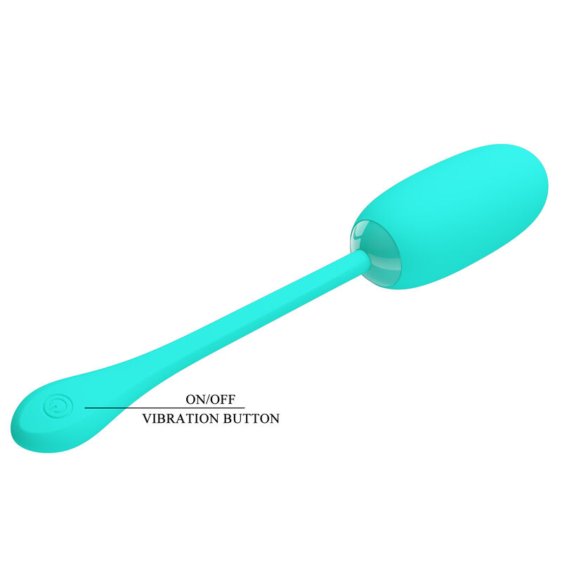 PRETTY LOVE - JULIUS HUEVO VIBRADOR IMPERMEBLE & RECARGABLE VERDE AGUA - Imagen 9