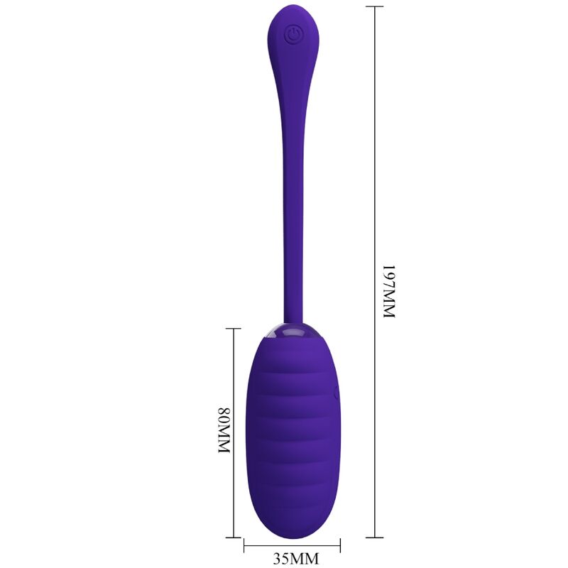 PRETTY LOVE - KIRK HUEVO VIBRADOR RECARGABLE LILA - Imagen 6