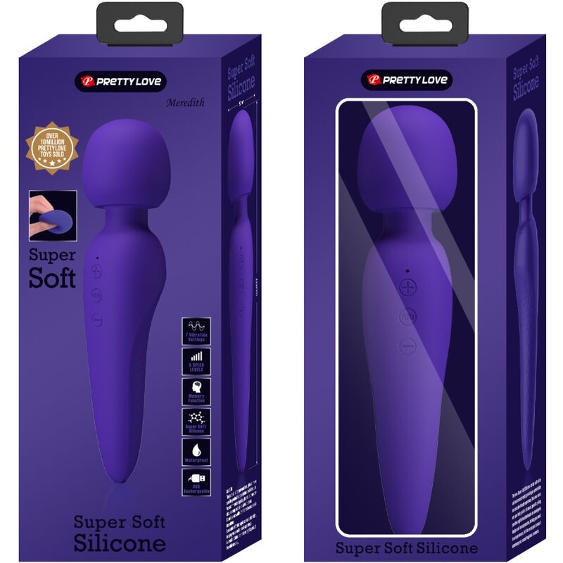 PRETTY LOVE - MEREDITH MASSAGER 12 VIBRATIONSMODI LILA – Bild 7