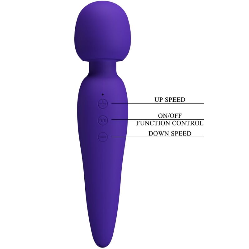 PRETTY LOVE - MEREDITH MASSAGER 12 VIBRATIONSMODI LILA – Bild 2