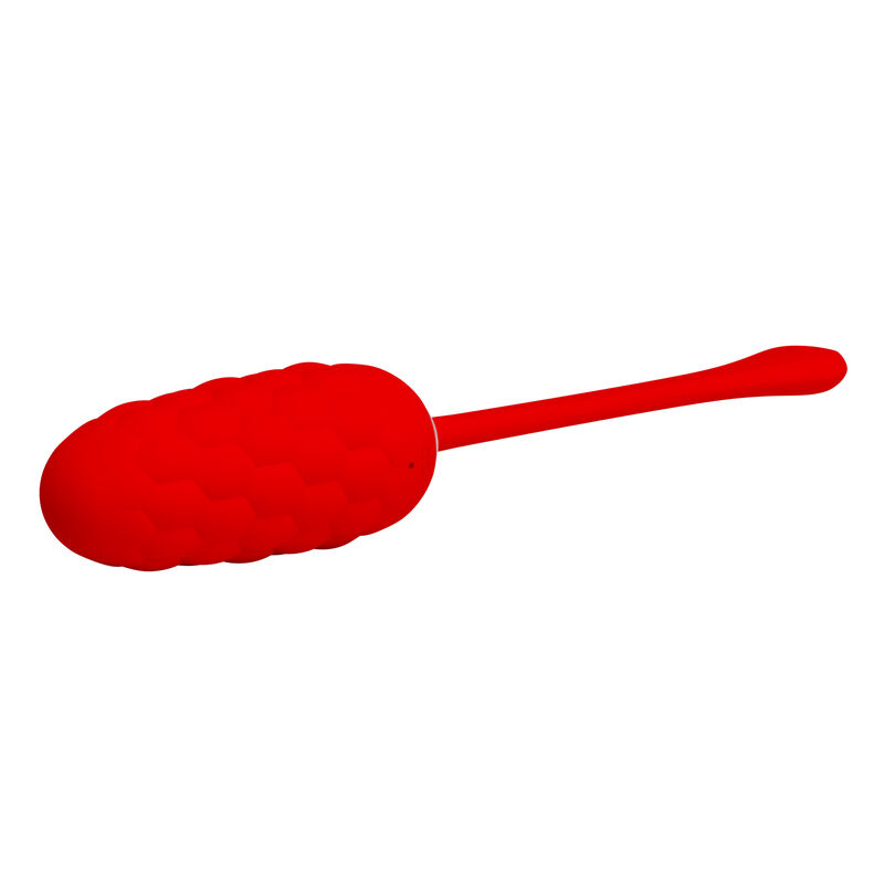 PRETTY LOVE - VIBRIERENDES EI MIT ROTER WIEDERAUFLADBARER MEERESTEXTUR – Bild 5