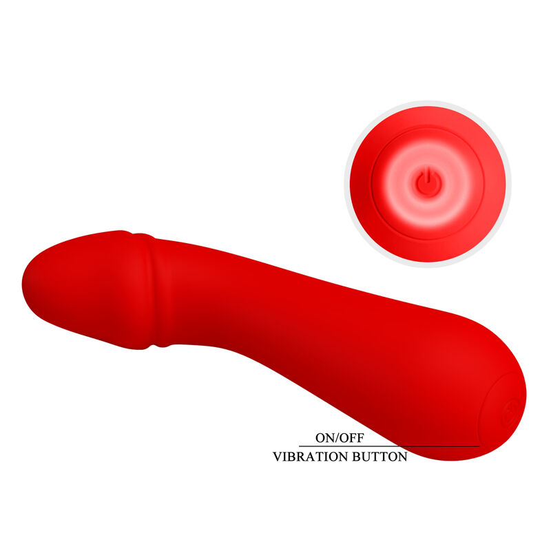 PRETTY LOVE - CETUS WIEDERAUFLADBARER VIBRATOR ROT – Bild 7