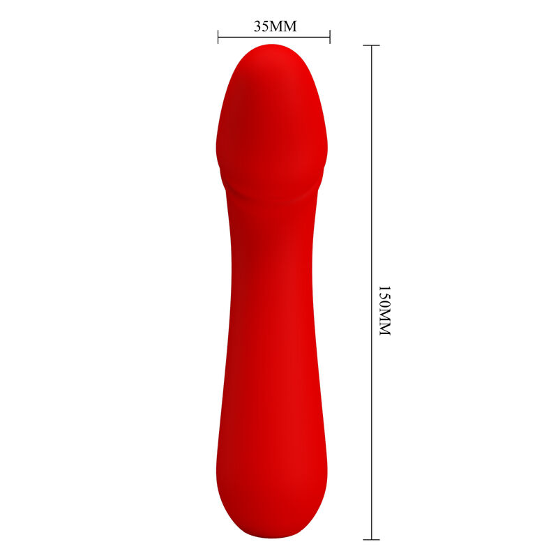 PRETTY LOVE - CETUS WIEDERAUFLADBARER VIBRATOR ROT – Bild 6