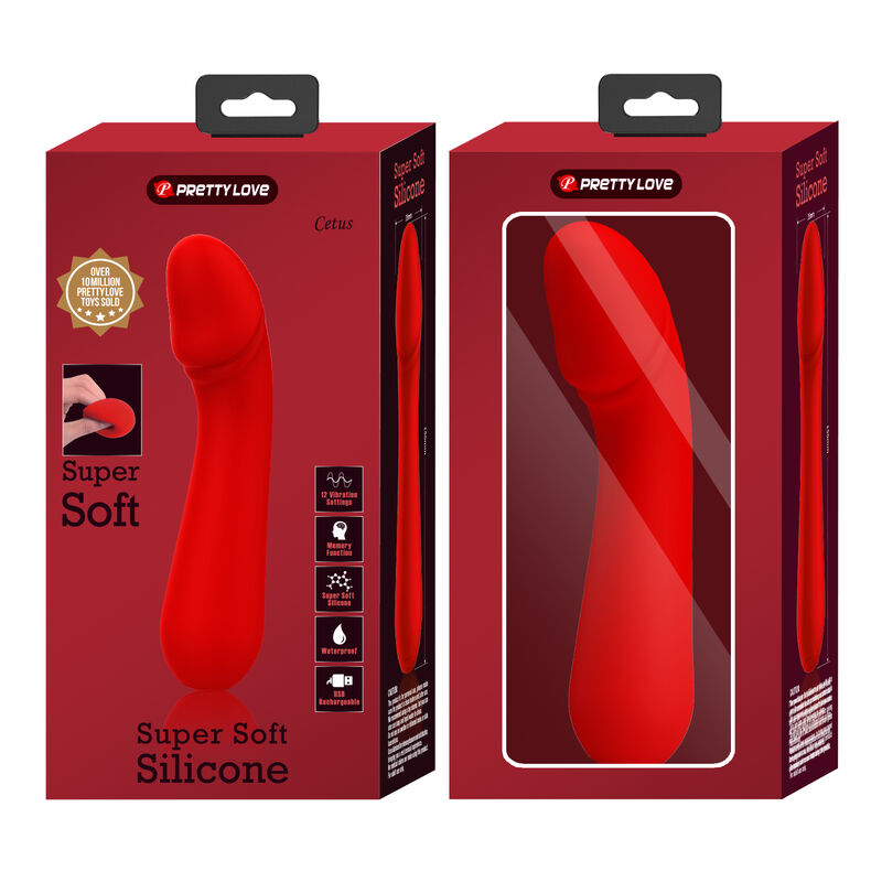 PRETTY LOVE - CETUS WIEDERAUFLADBARER VIBRATOR ROT – Bild 9