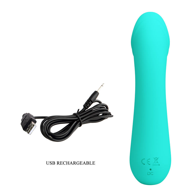 PRETTY LOVE - CETUS RECHARGEABLE VIBRATOR AQUA GREEN - Image 8