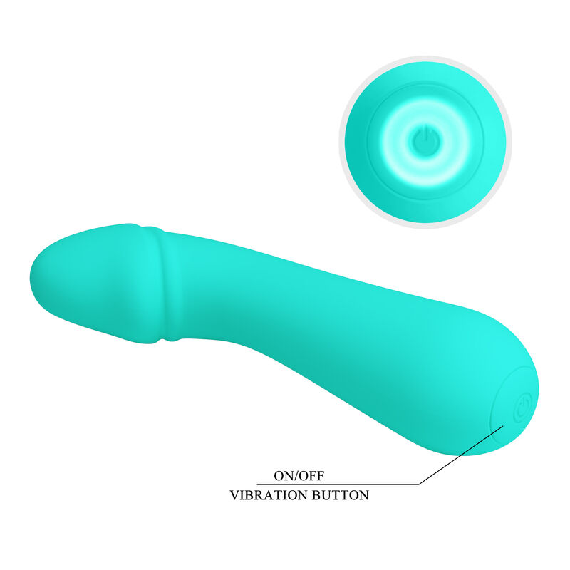 PRETTY LOVE - CETUS RECHARGEABLE VIBRATOR AQUA GREEN - Image 7