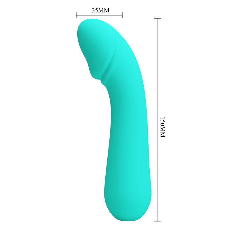 PRETTY LOVE - CETUS RECHARGEABLE VIBRATOR AQUA GREEN - Image 6