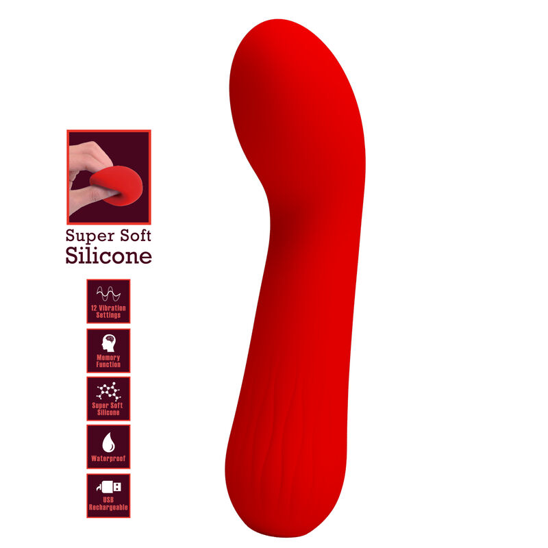 PRETTY LOVE - FAUN RECHARGEABLE VIBRATOR RED - Image 6