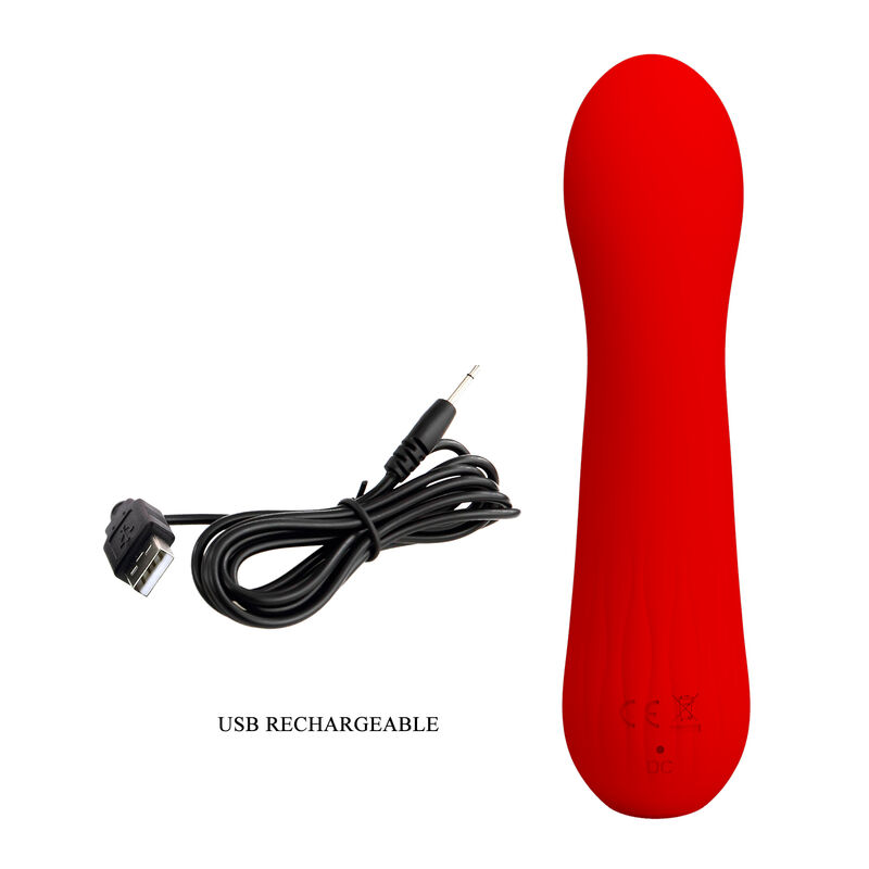PRETTY LOVE - FAUN RECHARGEABLE VIBRATOR RED - Image 3