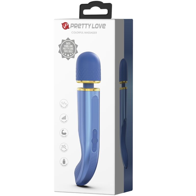 PRETTY LOVE - MASSEUR 7 MODES DE VIBRATION BLEU – Image 10