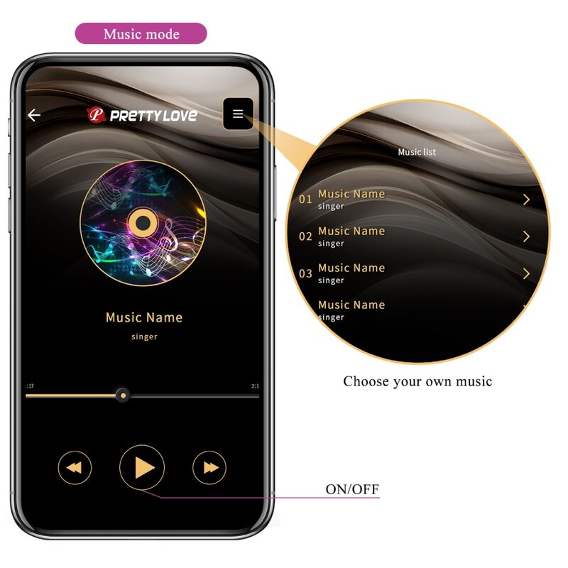 PRETTY LOVE - JAYLEEN VIBRADOR APP CONTROL REMOTO LILA - Imagen 10