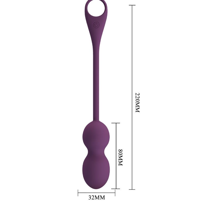 PRETTY LOVE - ELVIRA KEGEL BALLS APP CONTROL REMOTO MORADO - Imagen 7