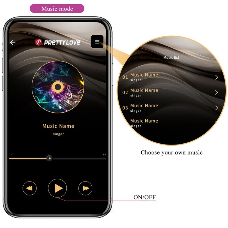 PRETTY LOVE - ELVIRA KEGEL BALLS APP CONTROL REMOTO MORADO - Imagen 2