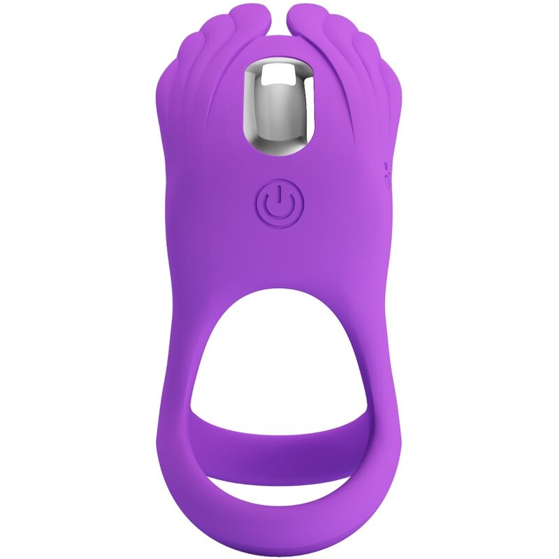 PRETTY LOVE - SILAS ANNEAU PÉNIS VIBRANT 7 VIBRATIONS SILICONE VIOLET – Image 6