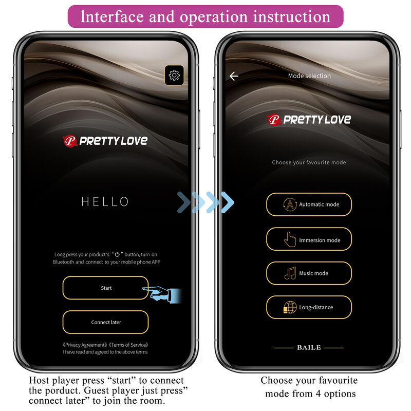 PRETTY LOVE - HECTOR ELECTROSHOCK VIBRATEUR PAR APP CONTROL VIOLET – Image 15