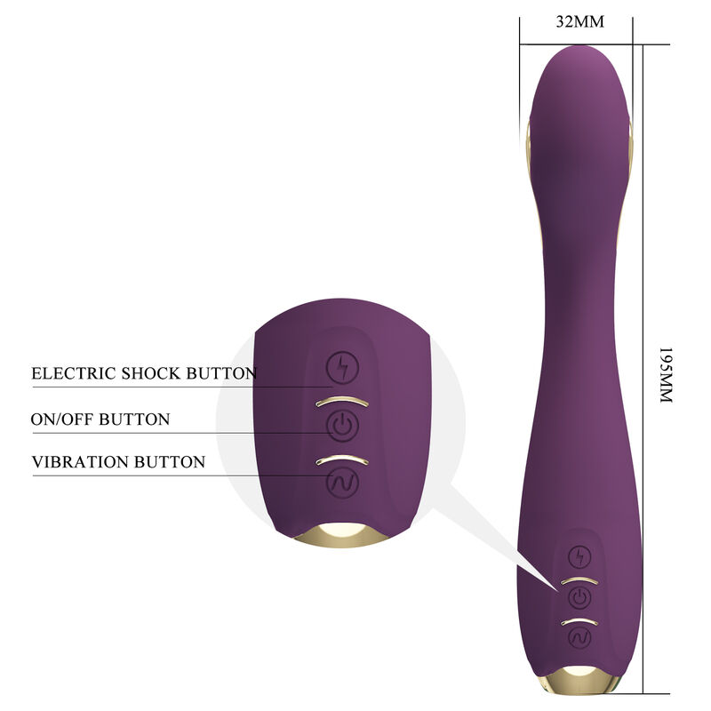PRETTY LOVE - HECTOR ELECTROSHOCK VIBRATEUR PAR APP CONTROL VIOLET – Image 5