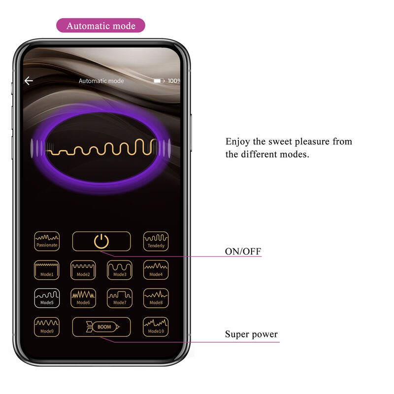 PRETTY LOVE - HECTOR ELECTROSHOCK VIBRATEUR PAR APP CONTROL VIOLET – Image 17