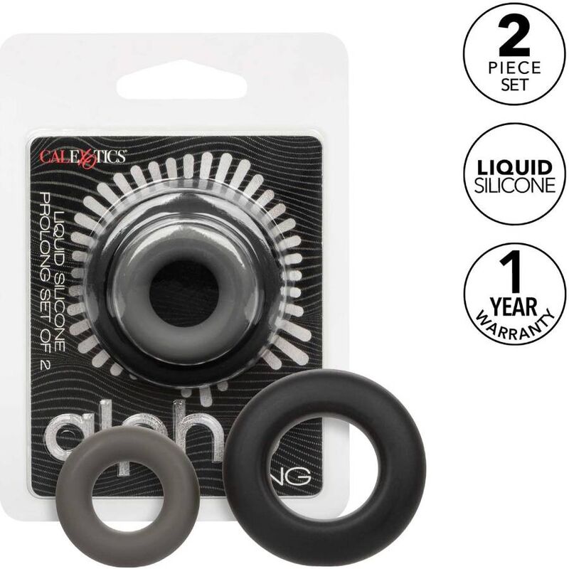 CALEXOTICS - ALPHA PROLONG LOT DE 2 BAGUE GRIS – Image 9