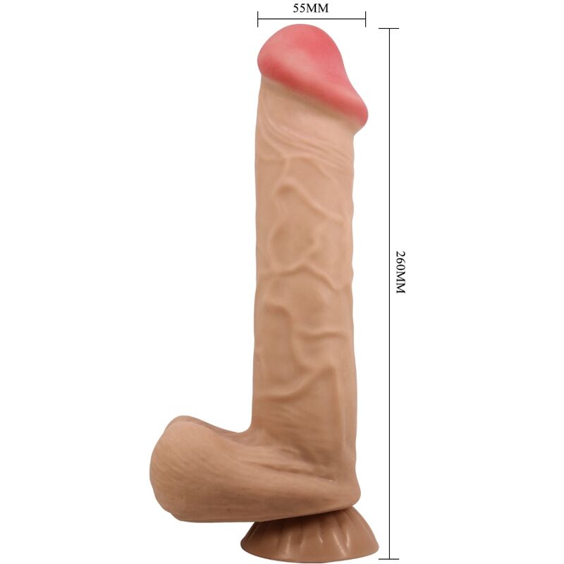 PRETTY LOVE - SLIDING SKIN SERIES REALISTISCHER DILDO MIT SLIDING SKIN SAUNAPF FLEISCH 26 CM – Bild 2